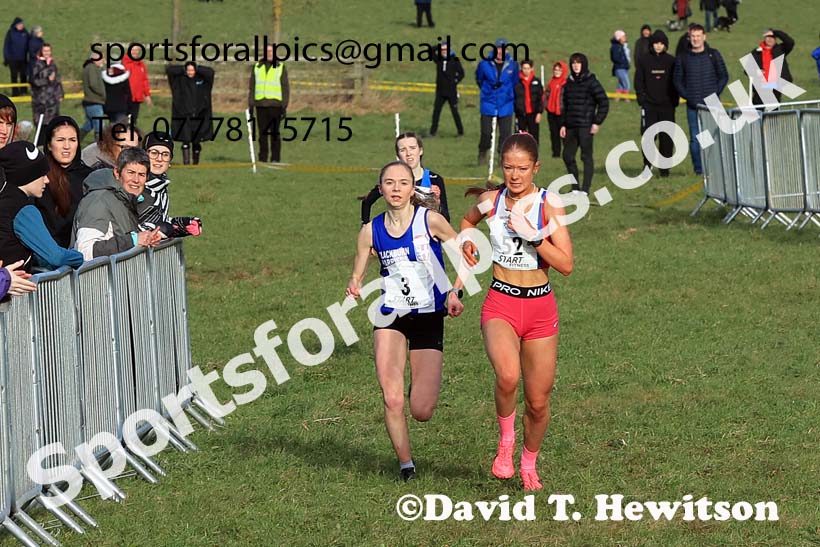 Junior Womens 2024 Northern Cross Country Champs., Sedgefield. Photo: David T. Hewitson/Sports for All Pics